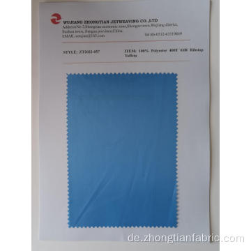 100% Polyester 400T 0,08 cm Ribstop Taft
